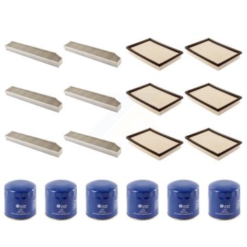 6x Air + 6x Cabin + 6x Engine Oil Filter (18 Total) Kit For Jeep Grand Cherokee KFM-103547