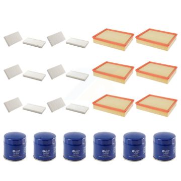 6x Air + 6x Cabin + 6x Engine Oil Filter (18 Total) Kit For Jeep Liberty Dodge Nitro KFM-103548