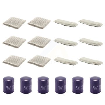 6x Air + 6x Cabin + 6x Engine Oil Filter (18 Total) Kit For 2004-2005 Toyota RAV4 2.4L KFM-103552
