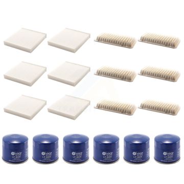 6x Air + 6x Cabin + 6x Engine Oil Filter (18 Total) Kit For Scion FR-S Subaru BRZ Toyota KFM-103579