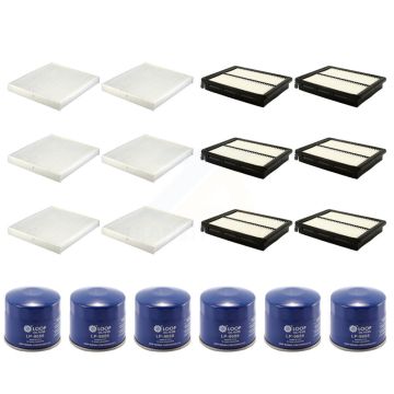 6x Air + 6x Cabin + 6x Engine Oil Filter (18 Total) Kit For Kia Optima KFM-103595