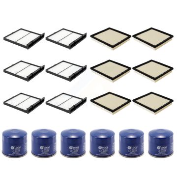 6x Air + 6x Cabin + 6x Engine Oil Filter (18 Total) Kit For 2022-2023 Subaru WRX KFM-103606