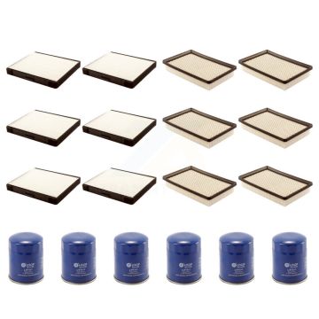 6x Air + 6x Cabin + 6x Engine Oil Filter (18 Total) Kit For 2003 Hyundai Tiburon 2.0L KFM-103626