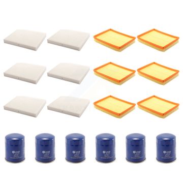 6x Air + 6x Cabin + 6x Engine Oil Filter (18 Total) Kit For Kia Optima 2.7L Tray Required KFM-103629