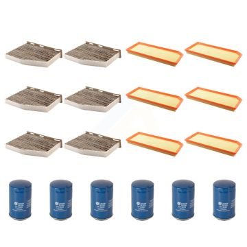 6x Air + 6x Cabin + 6x Engine Oil Filter (18 Total) Kit For Volkswagen Jetta Audi A3 TT KFM-103637
