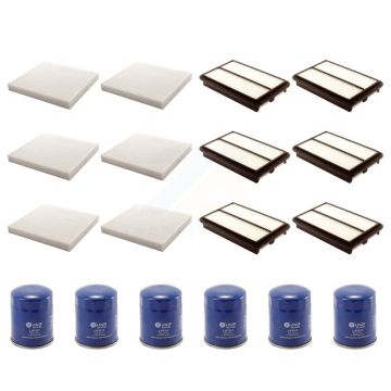 6x Air + 6x Cabin + 6x Engine Oil Filter (18 Total) Kit For 2010-2013 Acura MDX ZDX KFM-103641