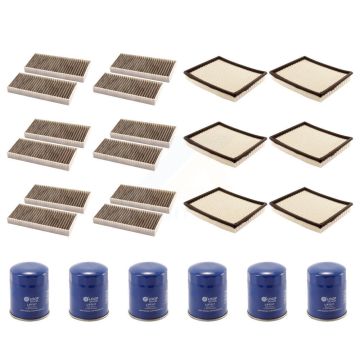 6x Air + 6x Cabin + 6x Engine Oil Filter (18 Total) Kit For Nissan TITAN Armada NV2500 KFM-103647
