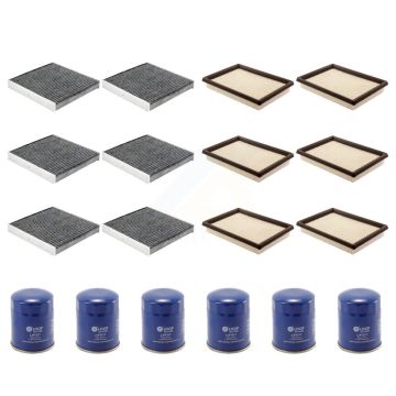 6x Air + 6x Cabin + 6x Engine Oil Filter (18 Total) Kit For INFINITI Q70 Q70L M56 KFM-103650