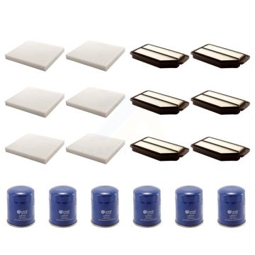 6x Air + 6x Cabin + 6x Engine Oil Filter (18 Total) Kit For 2011-2017 Honda Odyssey KFM-103654