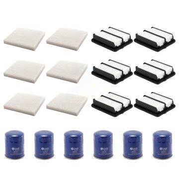 6x Air + 6x Cabin + 6x Engine Oil Filter (18 Total) Kit For 2010-2014 Honda Insight KFM-103659