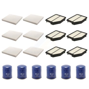 6x Air + 6x Cabin + 6x Engine Oil Filter (18 Total) Kit For 2012-2014 Honda CR-V KFM-103660