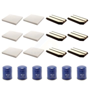 6x Air + 6x Cabin + 6x Engine Oil Filter (18 Total) Kit For 2006-2014 Honda Ridgeline KFM-103662
