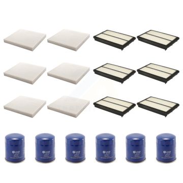 6x Air + 6x Cabin + 6x Engine Oil Filter (18 Total) Kit For 2013-2018 Acura RDX KFM-103665