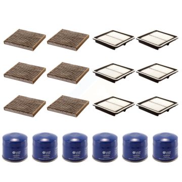 6x Air + 6x Cabin + 6x Engine Oil Filter (18 Total) Kit For 2011-2016 Subaru Legacy 3.6L KFM-103666