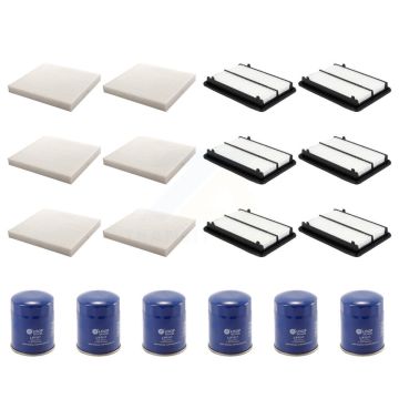 6x Air + 6x Cabin + 6x Engine Oil Filter (18 Total) Kit For 2014-2020 Acura RLX KFM-103669