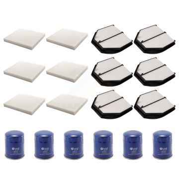6x Air + 6x Cabin + 6x Engine Oil Filter (18 Total) Kit For 2016-2022 Acura ILX KFM-103681