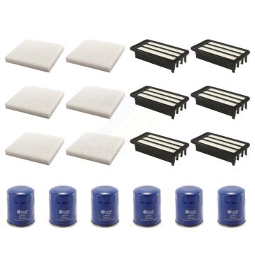 6x Air + 6x Cabin + 6x Engine Oil Filter (18 Total) Kit For Honda Civic CR-V KFM-103687