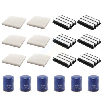 6x Air + 6x Cabin + 6x Engine Oil Filter (18 Total) Kit For Honda Civic KFM-103693