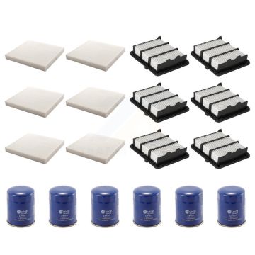 6x Air + 6x Cabin + 6x Engine Oil Filter (18 Total) Kit For 2018-2022 Honda Accord 1.5L KFM-103696