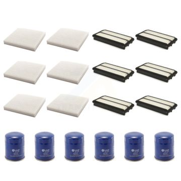 6x Air + 6x Cabin + 6x Engine Oil Filter (18 Total) Kit For Honda Odyssey Acura TLX KFM-103697