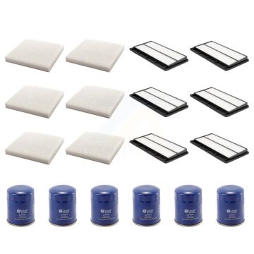 6x Air + 6x Cabin + 6x Engine Oil Filter (18 Total) Kit For Acura MDX Honda Pilot 3.5L KFM-103707
