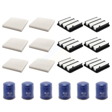 6x Air + 6x Cabin + 6x Engine Oil Filter (18 Total) Kit For Honda Civic CR-V 1.5L KFM-103708