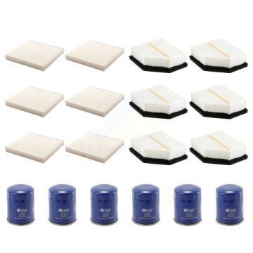 6x Air + 6x Cabin + 6x Engine Oil Filter (18 Total) Kit For Mitsubishi Outlander KFM-103709