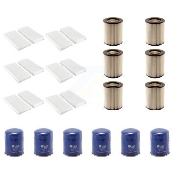 6x Air + 6x Cabin + 6x Engine Oil Filter (18 Total) Kit For Honda CR-V Civic Acura RSX KFM-103713