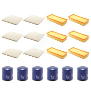 6x Air + 6x Cabin + 6x Engine Oil Filter (18 Total) Kit For Nissan Altima KFM-103724