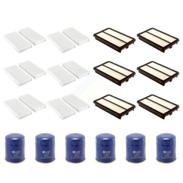 6x Air + 6x Cabin + 6x Engine Oil Filter (18 Total) Kit For 2007-2011 Honda Element KFM-103725