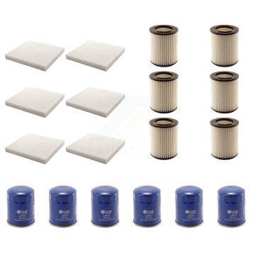 6x Air + 6x Cabin + 6x Engine Oil Filter (18 Total) Kit For 2006 Acura CSX KFM-103726
