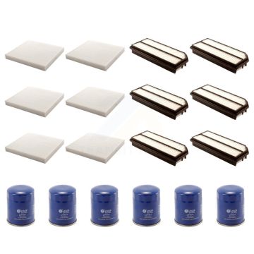 6x Air + 6x Cabin + 6x Engine Oil Filter (18 Total) Kit For 2007-2008 Acura TL KFM-103728