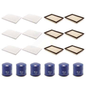 6x Air + 6x Cabin + 6x Engine Oil Filter (18 Total) Kit For Nissan Rogue Sentra KFM-103736