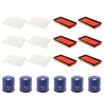 6x Air + 6x Cabin + 6x Engine Oil Filter (18 Total) Kit For Nissan Micra Versa Note KFM-103745