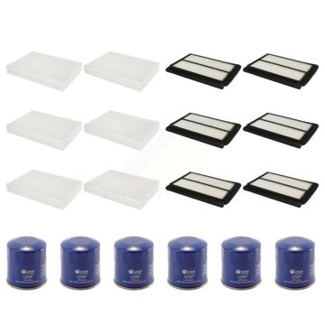 6x Air + 6x Cabin + 6x Engine Oil Filter (18 Total) Kit For Nissan Rogue Sport Qashqai KFM-103747