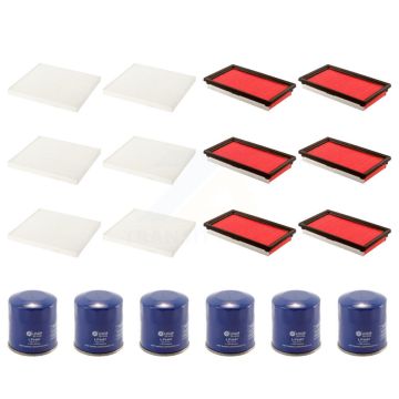 6x Air + 6x Cabin + 6x Engine Oil Filter (18 Total) Kit For Nissan Versa NV200 Chevrolet KFM-103753