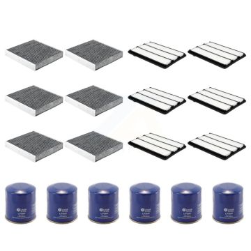 6x Air + 6x Cabin + 6x Engine Oil Filter (18 Total) Kit For INFINITI QX50 QX55 2.0L KFM-103757