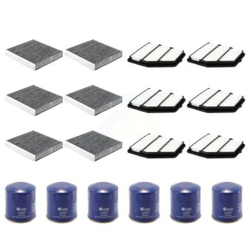 6x Air + 6x Cabin + 6x Engine Oil Filter (18 Total) Kit For 2019-2023 Nissan Altima 2.5L KFM-103758