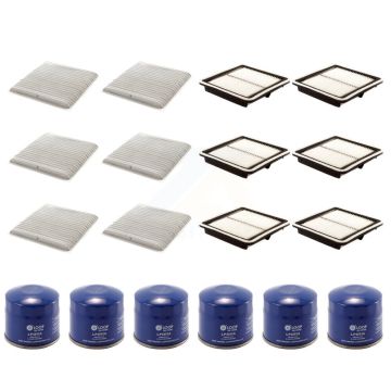 6x Air + 6x Cabin + 6x Engine Oil Filter (18 Total) Kit For Subaru Legacy Outback Tribeca KFM-103763