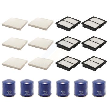 6x Air + 6x Cabin + 6x Engine Oil Filter (18 Total) Kit For INFINITI M35 KFM-103764