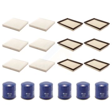 6x Air + 6x Cabin + 6x Engine Oil Filter (18 Total) Kit For 2008 INFINITI FX35 3.5L KFM-103765