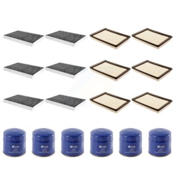 6x Air + 6x Cabin + 6x Engine Oil Filter (18 Total) Kit For Chrysler 300 Dodge Charger KFM-103770