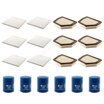 6x Air + 6x Cabin + 6x Engine Oil Filter (18 Total) Kit For 2008-2010 Saturn Vue 3.5L KFM-103776