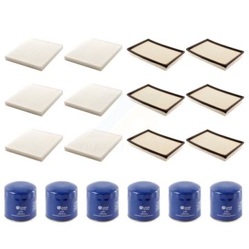 6x Air + 6x Cabin + 6x Engine Oil Filter (18 Total) Kit For Ram 3500 1500 2500 KFM-103785
