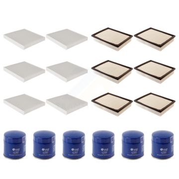 6x Air + 6x Cabin + 6x Engine Oil Filter (18 Total) Kit For Chevrolet GMC Silverado 2500 KFM-103793