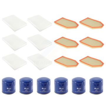 6x Air + 6x Cabin + 6x Engine Oil Filter (18 Total) Kit For Dodge Charger Challenger 300 KFM-103799