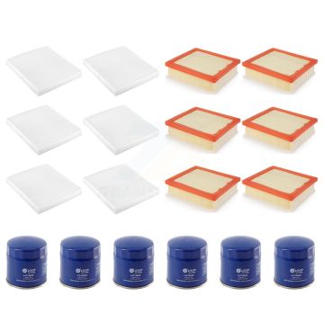 6x Air + 6x Cabin + 6x Engine Oil Filter (18 Total) Kit For Jeep Compass KFM-103801