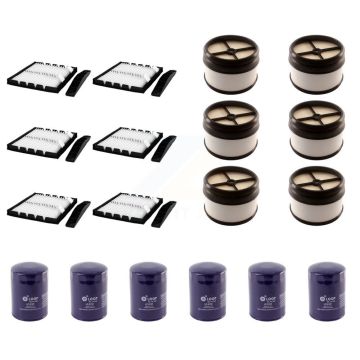 6x Air + 6x Cabin + 6x Engine Oil Filter (18 Total) Kit For GMC Chevrolet Sierra 2500 HD KFM-103810