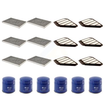 6x Air + 6x Cabin + 6x Engine Oil Filter (18 Total) Kit For GMC Acadia Buick Enclave 3.6L KFM-103812