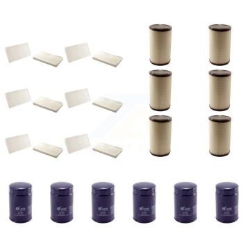 6x Air + 6x Cabin + 6x Engine Oil Filter (18 Total) Kit For Cadillac Escalade KFM-103820